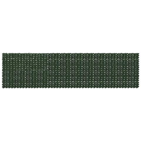 Schermo per balcone con foglie Verde Scuro 600 x 150 cm - Foto 1