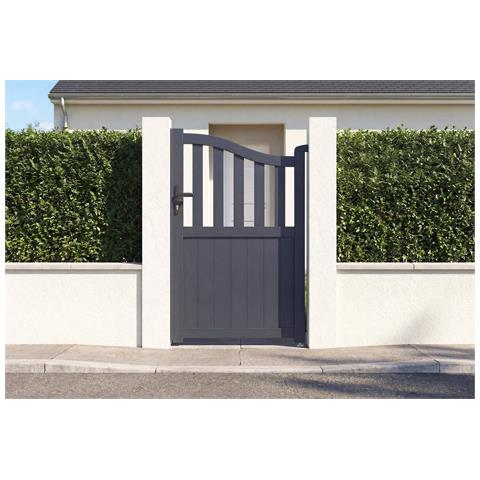 Cancello 1m MEIJE H. 160cm alluminio grigio - Foto 1