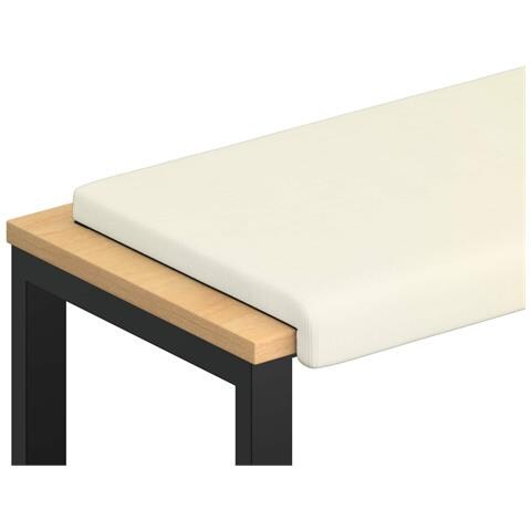 Cuscino per panchina corduroy Crema Profondità 35 cm - Foto 1