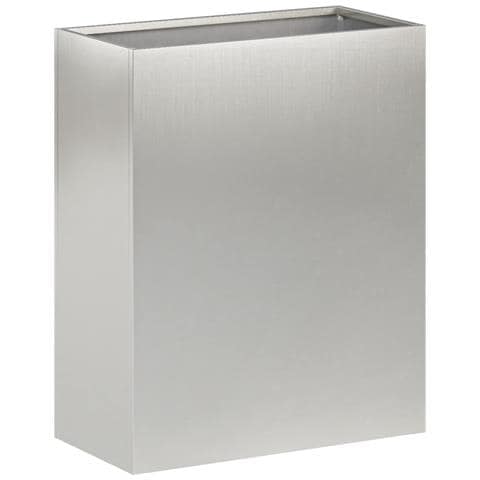 Vaso da giardino Argento 40 x 20 x 50 cm Acciaio Inox - Foto 1