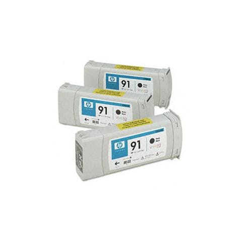 Confezione multipla 3 ink HP 91 nero opaco: 3 cartucce da 775 ml - Foto 1