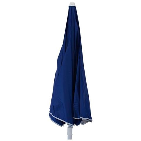 Ombrellone Spiaggia Nylon Protezione Uv Ø 1,8 M Palo 0,32 M Per Campeggio Spiaggia Mare Piscina Giardino - Foto 1