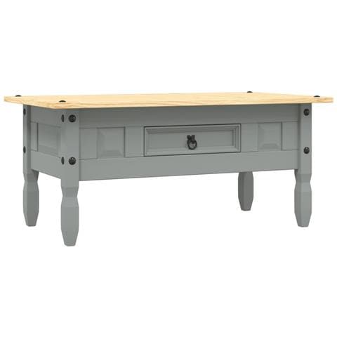 Tavolino Caffé Pino Messicano Corona Range Grigio 100x55x44 cm - Foto 1
