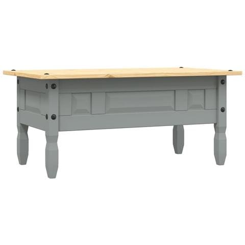 Tavolino Caffé Pino Messicano Corona Range Grigio 100x55x44 cm - Foto 8