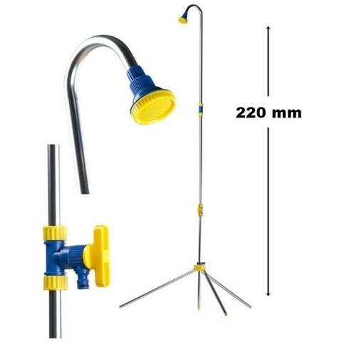 Doccia Da Giardino A Treppiede Con Rubinetto On / off Altezza 220 Cm - Foto 1
