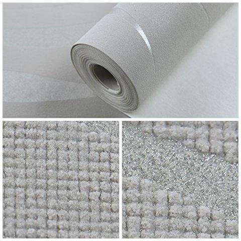 Motivo Moderna Minimalista Non Tessuto Della Pianta Acquatica 3d Che Si Affolla In Rilievo Carta Da Parati Rullo Per Soggiorno Da Letto Pareti Siver Grey 0.53m (20.8) 10m (328) 5.3 (57sqfeet) Qz0149 - Foto 4