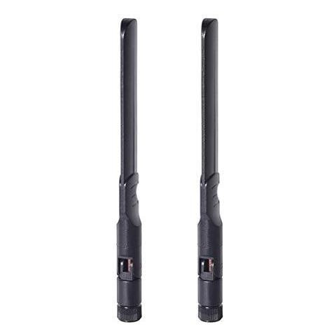 Dual Band Wifi 2.4ghz 5.8ghz 8dbi Mimo Rp-sma Maschio Antenna (2-pack) Per La Macchina Fotografica Asus Tp-link Fenvi Rosewill Gigabyte Router Wireless Mini Pci Express Pcie Scheda Di Rete Di Sicurezza - Foto 2