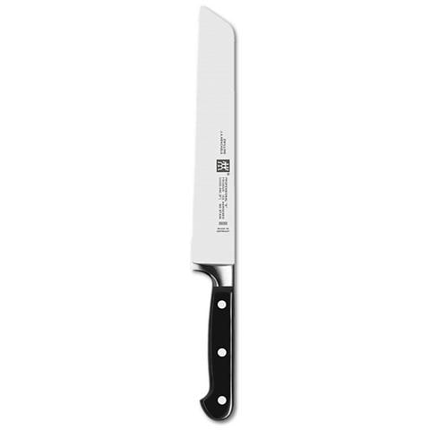 Coltello da Pane in Acciaio Lunghezza 20 cm Colore Nero e Argento - Linea Professional S - Foto 1