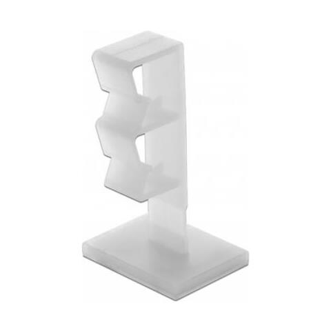 Delock Fermacavo Con 2 Aperture Autoadesive Naturali 10 Pezzi - Foto 1