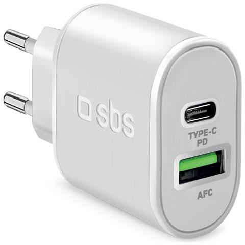 Caricabatterie Caricatore 20 Watt - Ricarica Ultra Rapida E Due Porte Usb - Foto 1