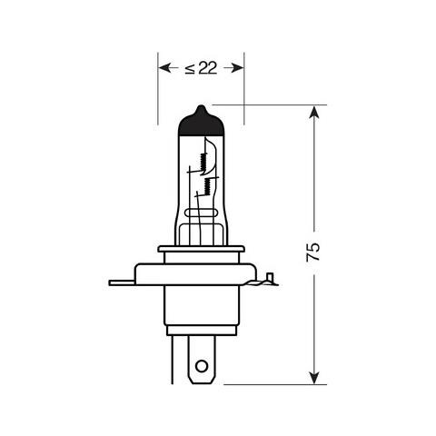 12v Night Breaker Laser - H4 - 60/55w - P43t - 2 Pz - Scatola Plast. - Foto 2