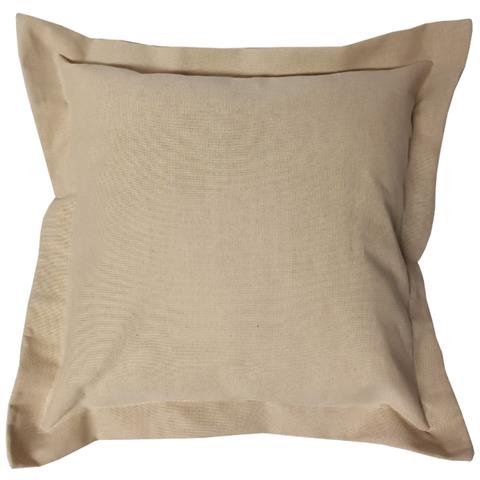 Federa Per Cuscino Arredo Casa Chiusura Zip Fodera Tinto Filo Tinta Unita Sv 60x60 Beige - Foto 1