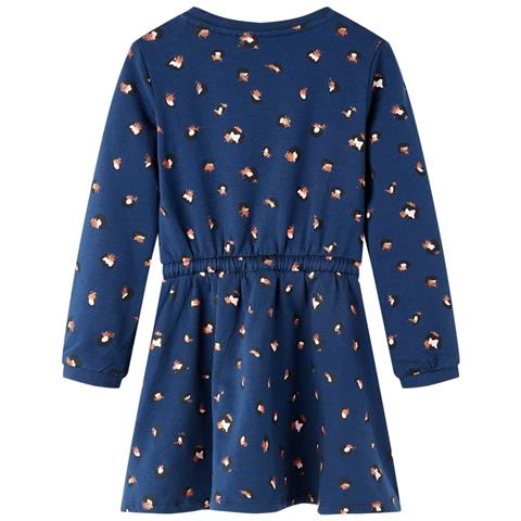 Abito Da Bambina A Maniche Lunghe Blu Marino 104 - Foto 2