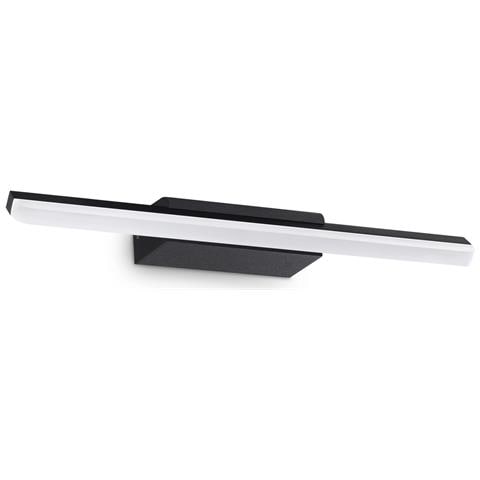 Applique Da Parete Contemporanea Riflesso Metallo Nero Led 11w 3000k Ip44 - Foto 1