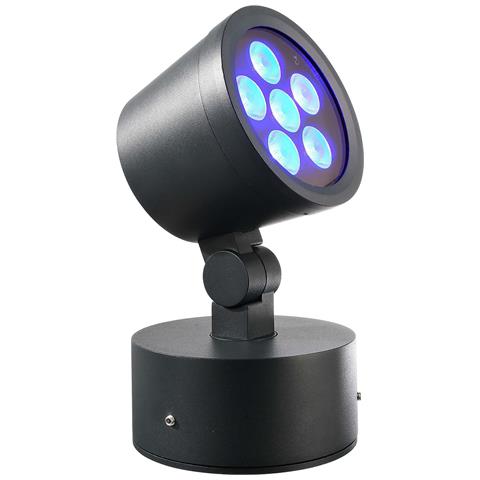 Colt Faretto Led 16w Rgbw Effetti Luce Colorata Faro 24v Orientabile Spot Ip65 Giardino Piante Facciate Statue Rgb + 6000k - Foto 1