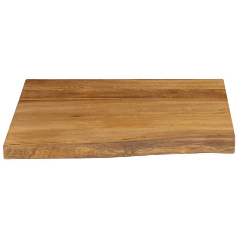 Piano Tavolo 60x60x2,5 Cm Bordi Vivi In Legno Massello Di Mango - Foto 3