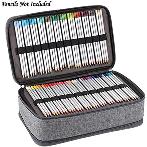 Organizer Per Materiale Artistico - Astuccio Portapenne In Tessuto Oxford Con Manico Grey - Foto 2