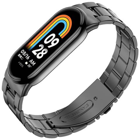 Cinturino In Metallo Per Xiaomi Mi Band 8 Black - Foto 5