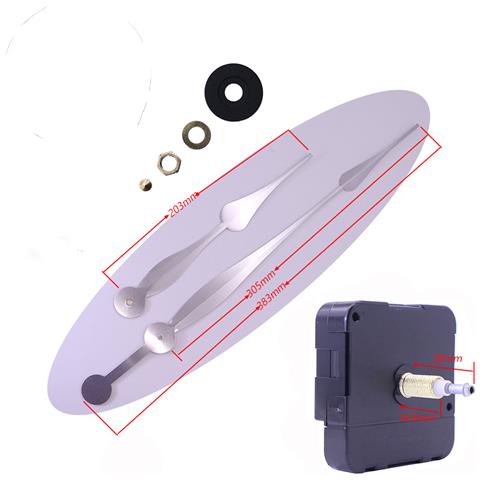 Meccanismo Di Movimento Dell'orologio Al Quarzo Da Parete Fai-da-te Silver - Foto 1