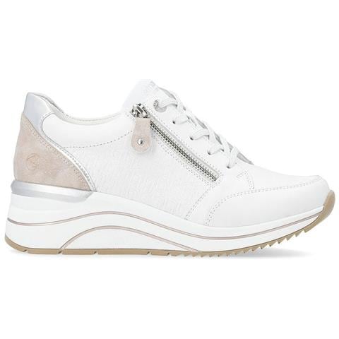 Leisure Trainers White Sneakers Pelle Scarpe Donna Bianco Eu 39, D0t03-80 - Foto 2