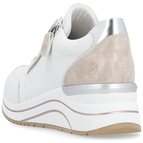 Leisure Trainers White Sneakers Pelle Scarpe Donna Bianco Eu 39, D0t03-80 - Foto 3
