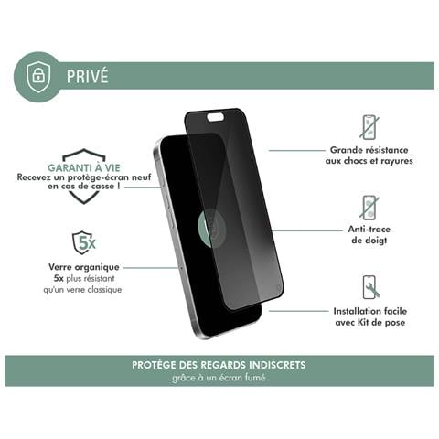 Proteggi Schermo Iphone 16 Pro Privacy Glass 2.5d Anti-spyware, Nero Transparente - Foto 2