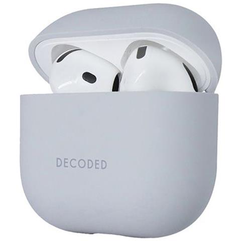 Airpods 4 Custodia Antiurto In Silicone Con Indicatore Led, Grigio - Foto 2