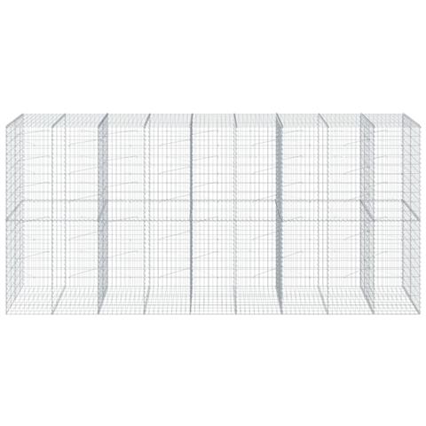 Cesto Gabbione Con Copertura 450x100x200 Cm In Ferro Zincato - Foto 3