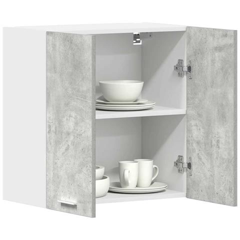 Pensile Da Cucina Grigio Cemento 60x31x60 Cm Legno Multistrato - Foto 1