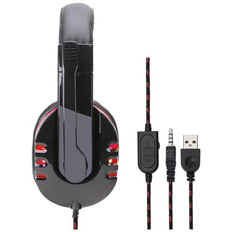 Cuffie Sy733mv. Cuffie Da Gioco Con Microfono, Connessione Minijack Per Pc, Laptop, Ps4, Xbox One, Mobile, Tablet. Controllo Del Volume - Foto 2