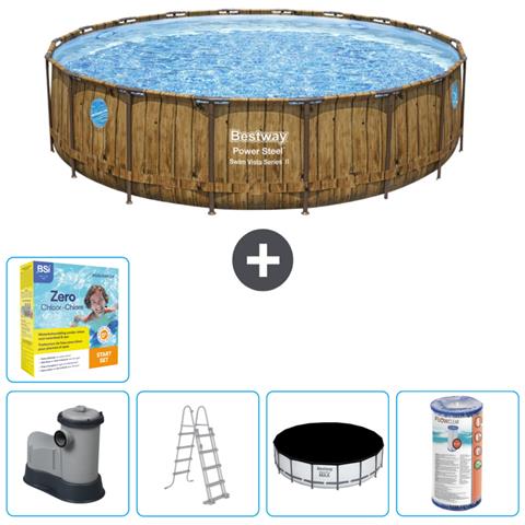 Piscina Fuori Terra - In Giro - 549x122 Cm - Bruin - Include Accessori Coordinati Cb33 - Foto 1