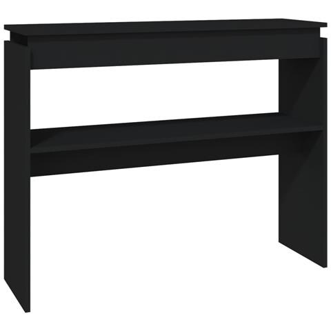 Lusso Casadino -  Tavolino Consolle Nero 102x30x80 Cm In Legno Multistrato - Foto 1