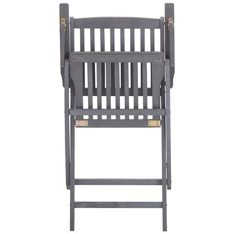 Lusso Casadino - Sedie Da Giardino Pieghevoli 6pz Con Cuscini In Massello Acacia - Foto 8