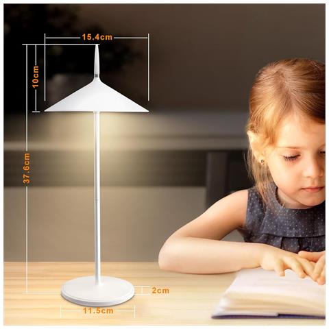 Lampada Da Tavolo A Led, Moderna, Ricaricabile, Dimmerabile Al Tocco, Per Esterni, Giardino - Foto 1