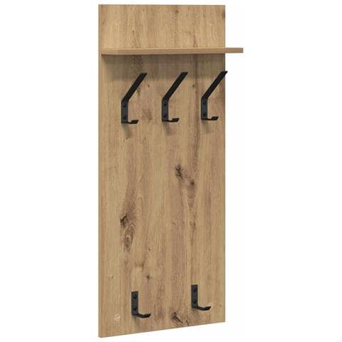 Appendiabiti a muro rovere artigianale 90 x 40 x 10 cm - Foto 1