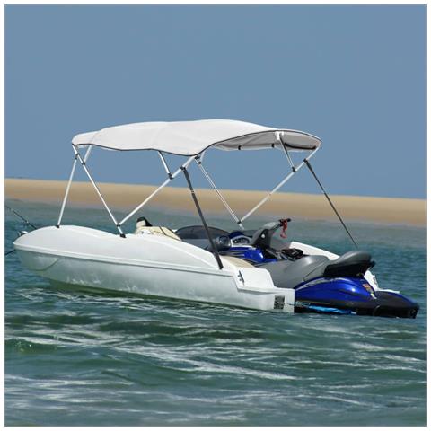 Bimini di Prua con Pareti Laterali 4 Archi 243x(170-182)x137cm - Foto 2