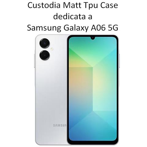 Custodia Tpu Silicone Cover Case Per Samsung Galaxy A06 5g Black - Foto 2