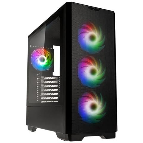 Unity Solar ARGB Mesh Midi Tower Nero - Foto 1