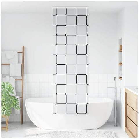 Tenda a Rullo per Doccia Cassonetto 60x240 cm Larghezza Tessuto - Foto 2