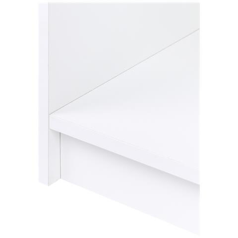 Libreria A 3 Ripiani Zehna 117 Cm Bianco - Foto 6