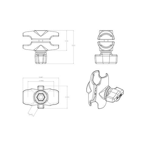 RAM-B-201U-A parte e accessorio per supporti - Foto 3