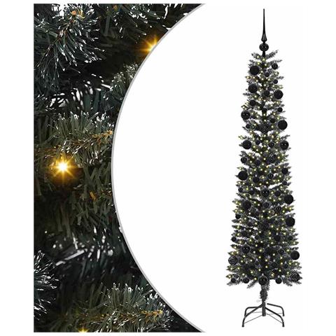 Albero di Natale artificiale con 300 LED Verde 210 cm - Foto 1