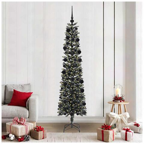 Albero di Natale artificiale con 300 LED Verde 210 cm - Foto 2