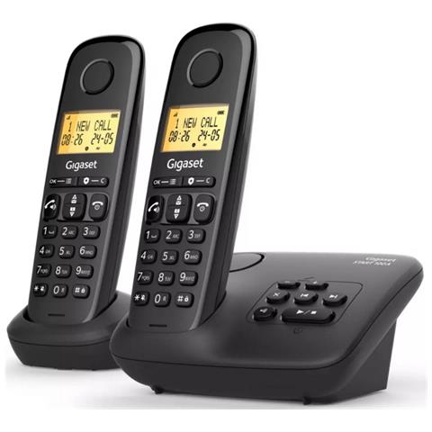Telefono Cordless Dect Doppio Nero - Basic100aduonoir - Foto 2