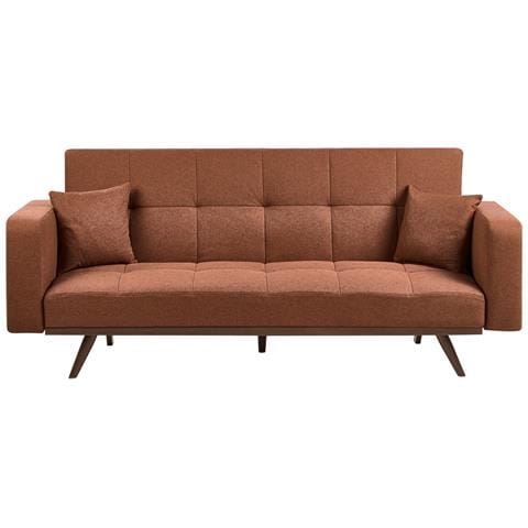 Divano Letto 3 Posti Hjulby Marrone Dorato - Foto 2