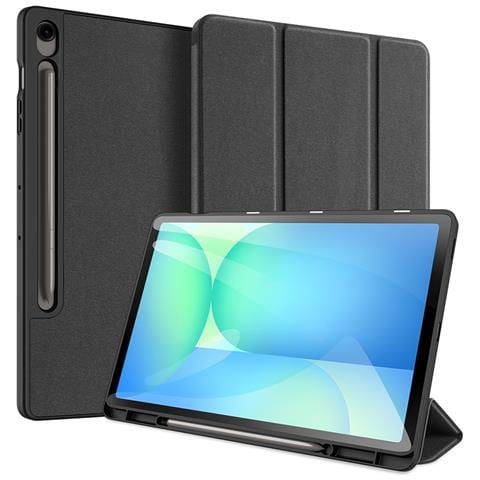 Cover per Galaxy Tab S10 FE+ - Pelle /PU, Nero - Foto 1