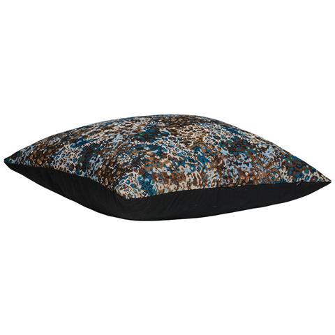 Cuscino Blossom In Poliestere Con Stampa Blue E Marrone 45x45 Cm - Foto 2