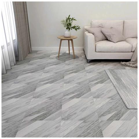 Tavole per Pavimenti 55 pcs Grigio 5,11 m² PVC - Foto 2