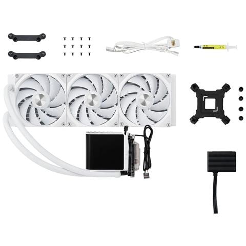 PANORAMA ARGB 360 Processore Kit di raffreddamento a liquido 12 cm Bianco 1 pz - Foto 5