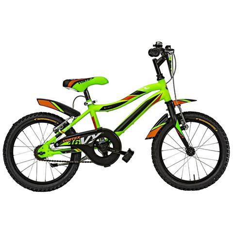 Bici A Sfera Bimbo Misura 16 Mountain Bike Modello Vortex Vx16 Bicicletta Mtb Da Bambino 1v - 24 Verde Fluo Nero Arancio Opaco - Foto 1